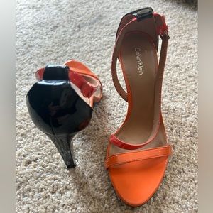 Calvin Klein patent leather heels